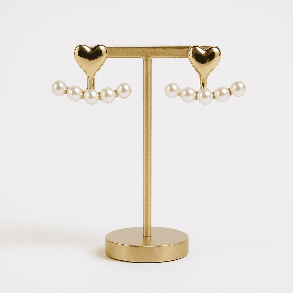 Classic Gold Pearl Studs