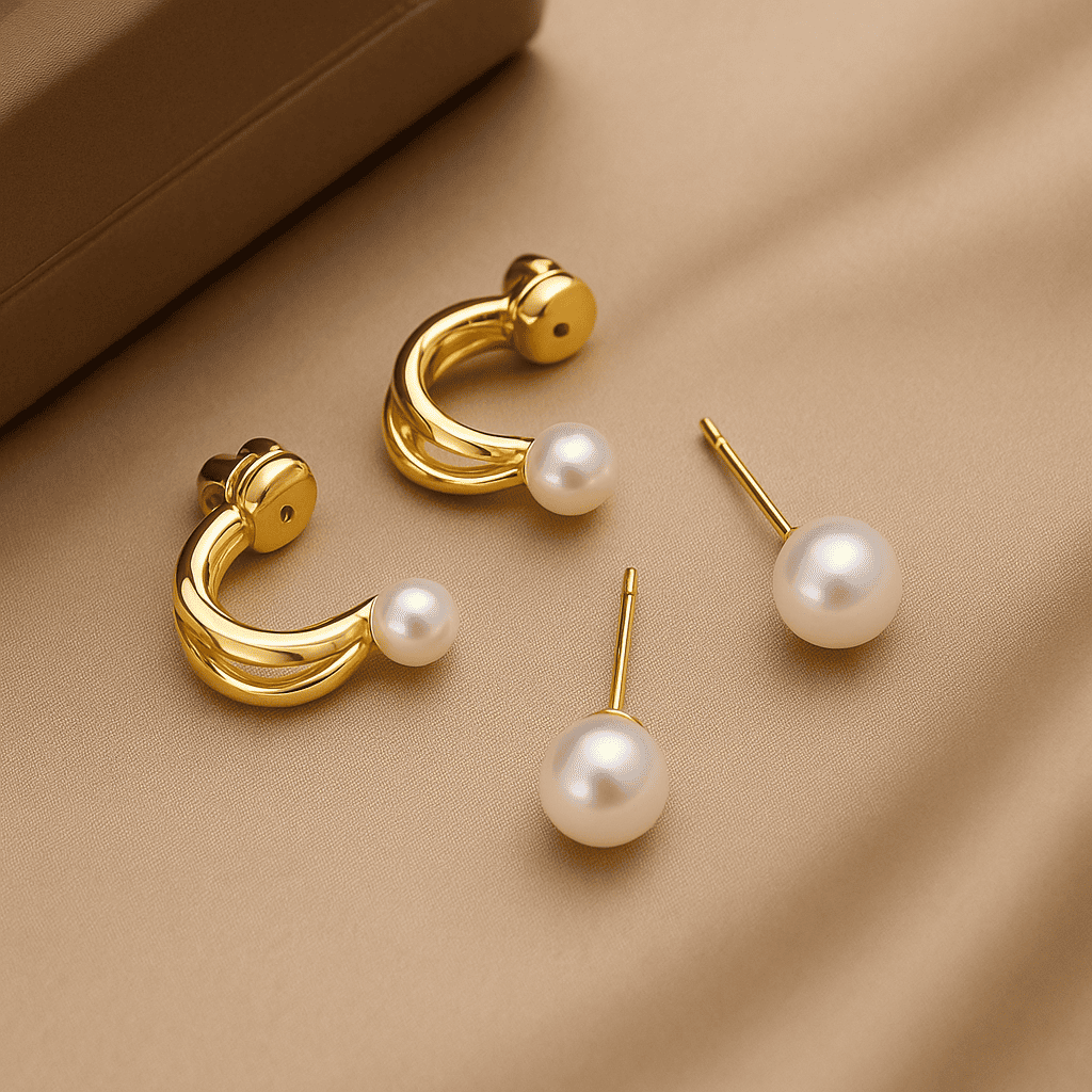 Korean Pearl Drop Earrings