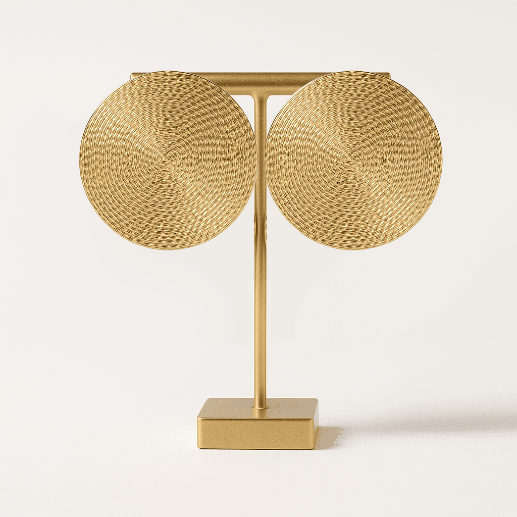 Oversized Round Statement Earrings