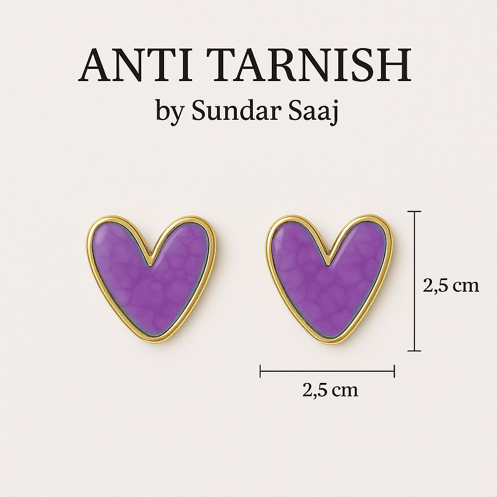 Heart Shape Studs - Image 4