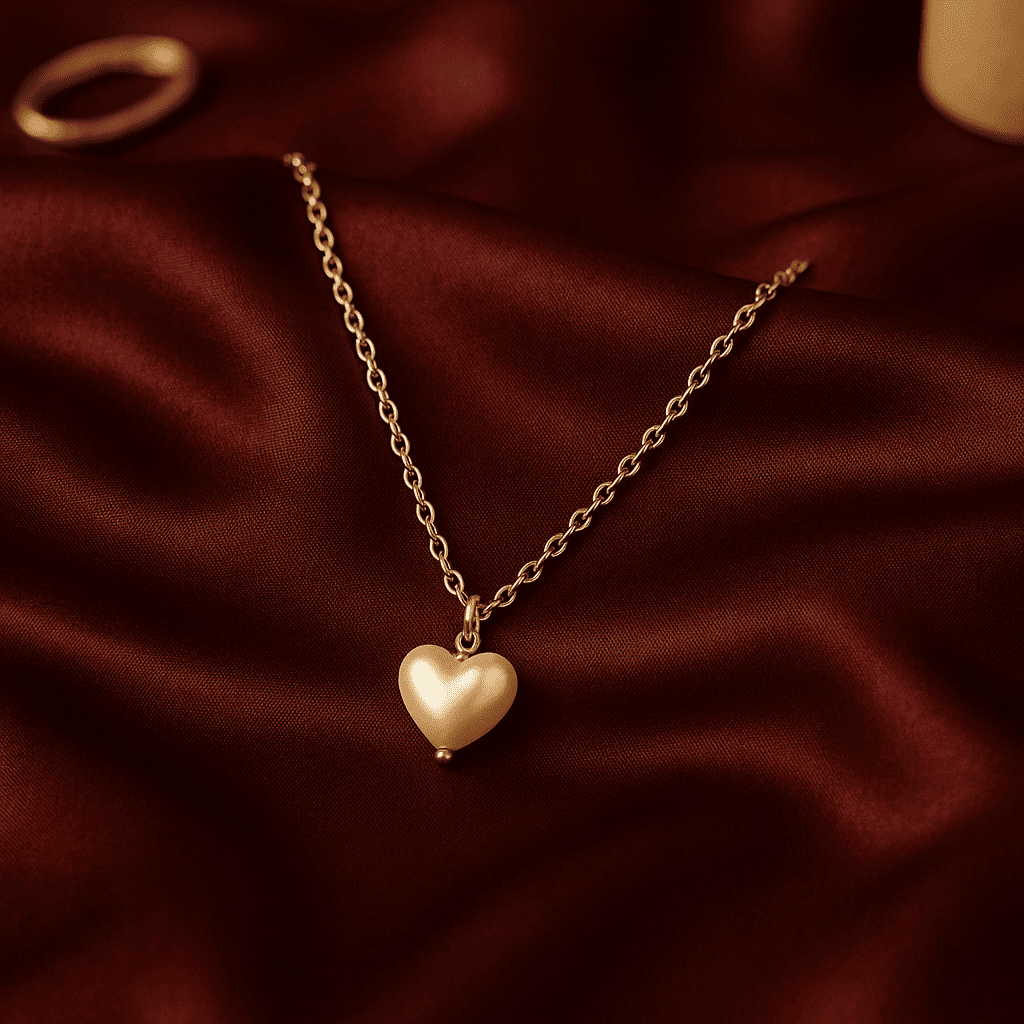 Pearl Heart Charm Pendant - Image 4