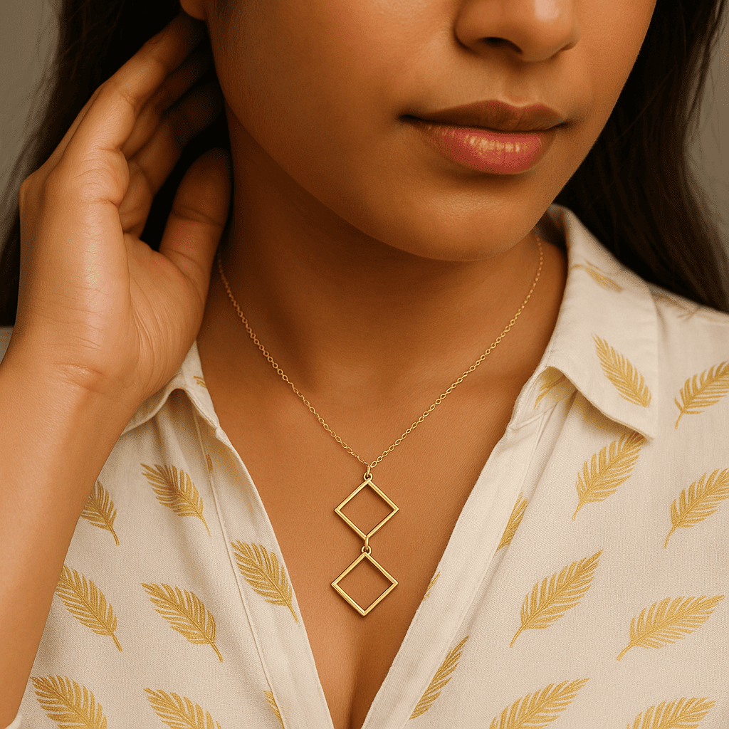 Sundar Squares Pendant - Image 2